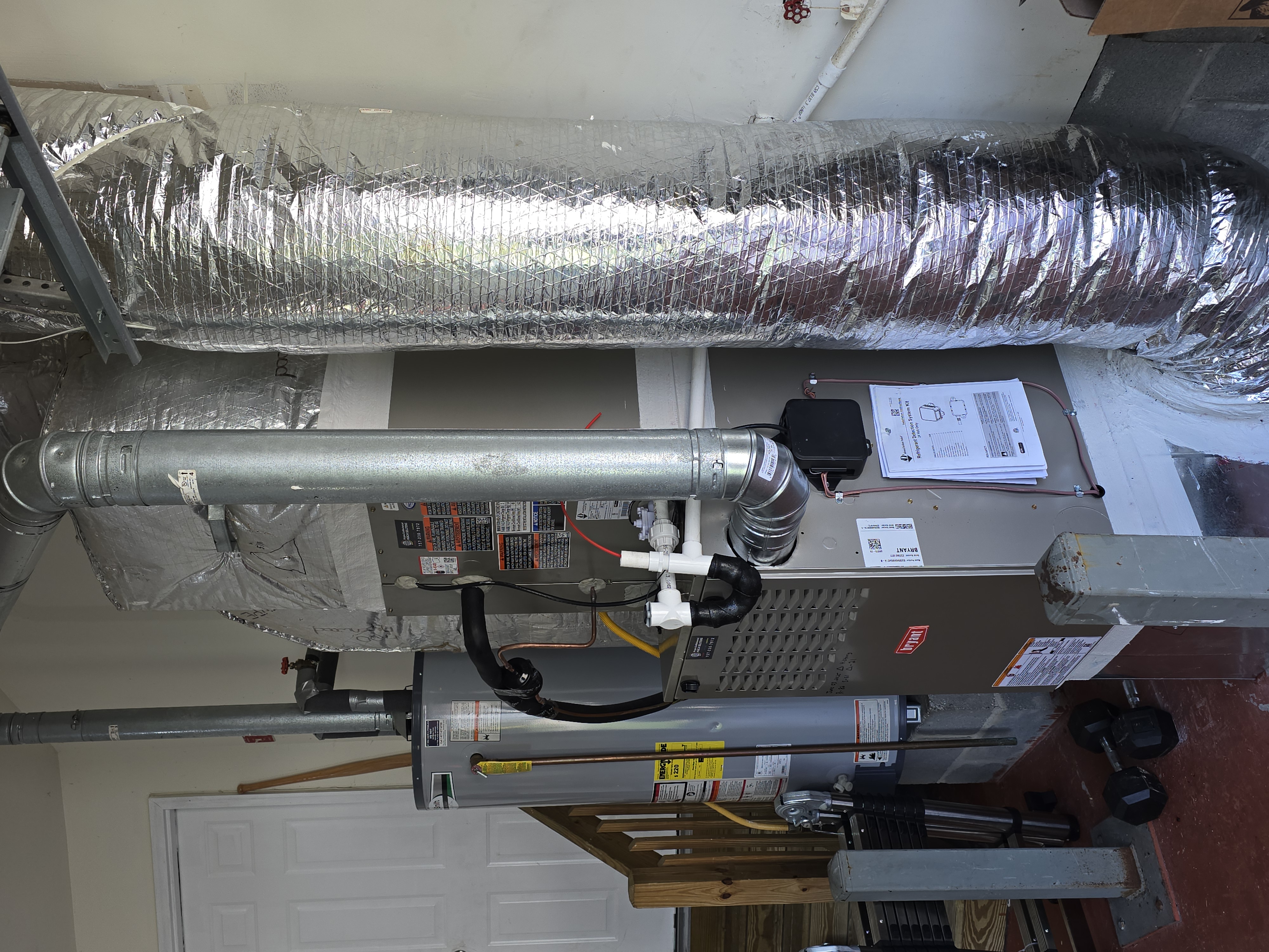 Gas water heater installation